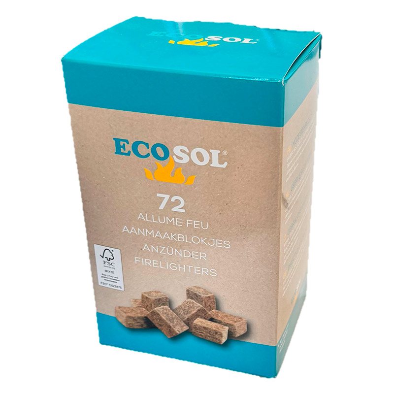 Allume feu pack de 72 cubes