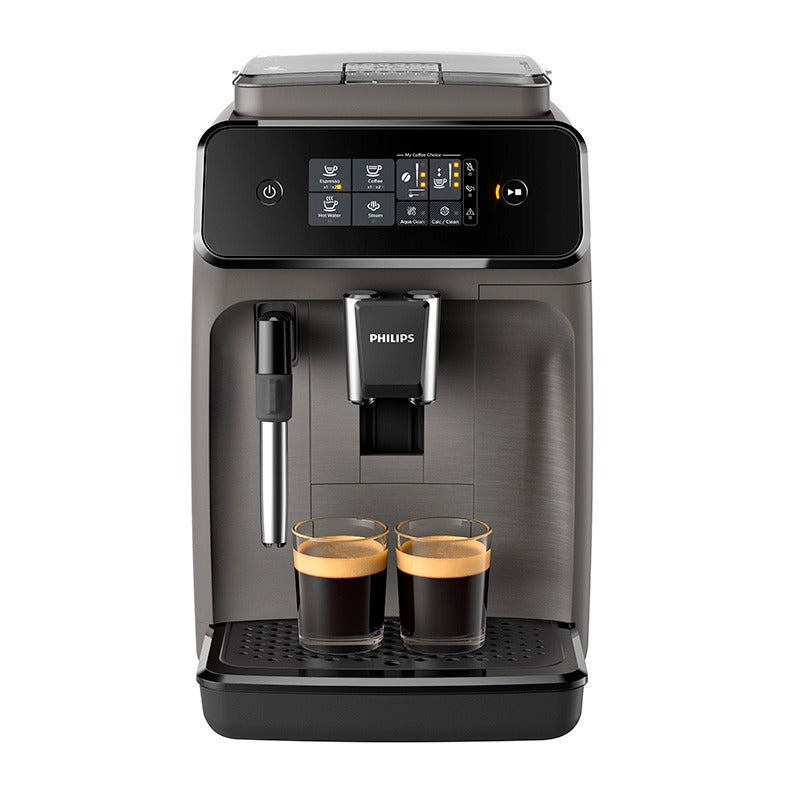 Expresso broyeur PHILIPS EP1224/00 Machine à café à grain Gris brossé + mousseur à lait