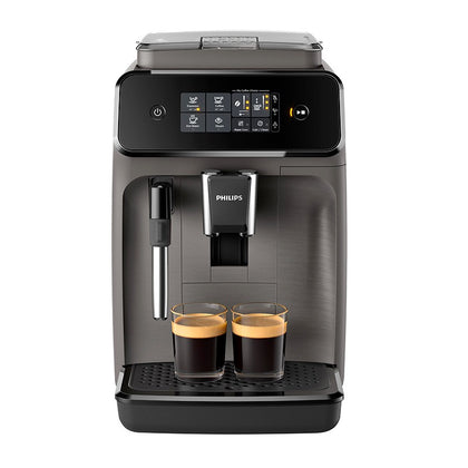 Expresso broyeur PHILIPS EP1224/00 Machine à café à grain Gris brossé + mousseur à lait