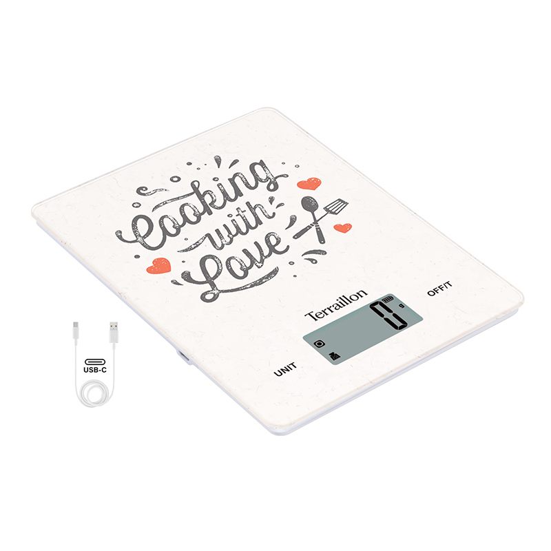 Balance  de cuisine TERRAILLON Rechargeable - Cooking USB et cable