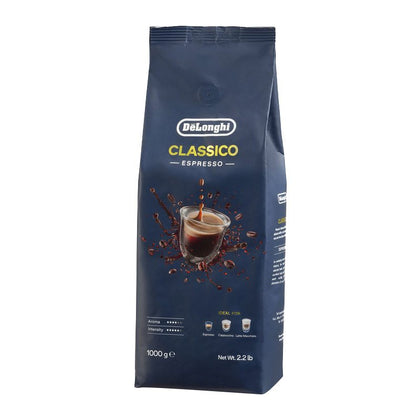 Café grains DELONGHI Classico 1kg pour broyeurs et robots café