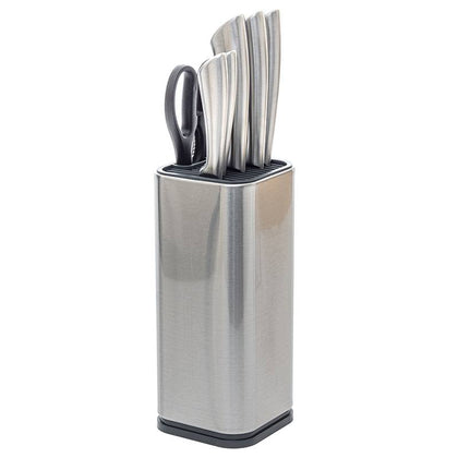 Bloc 5 couteaux + ciseaux inox